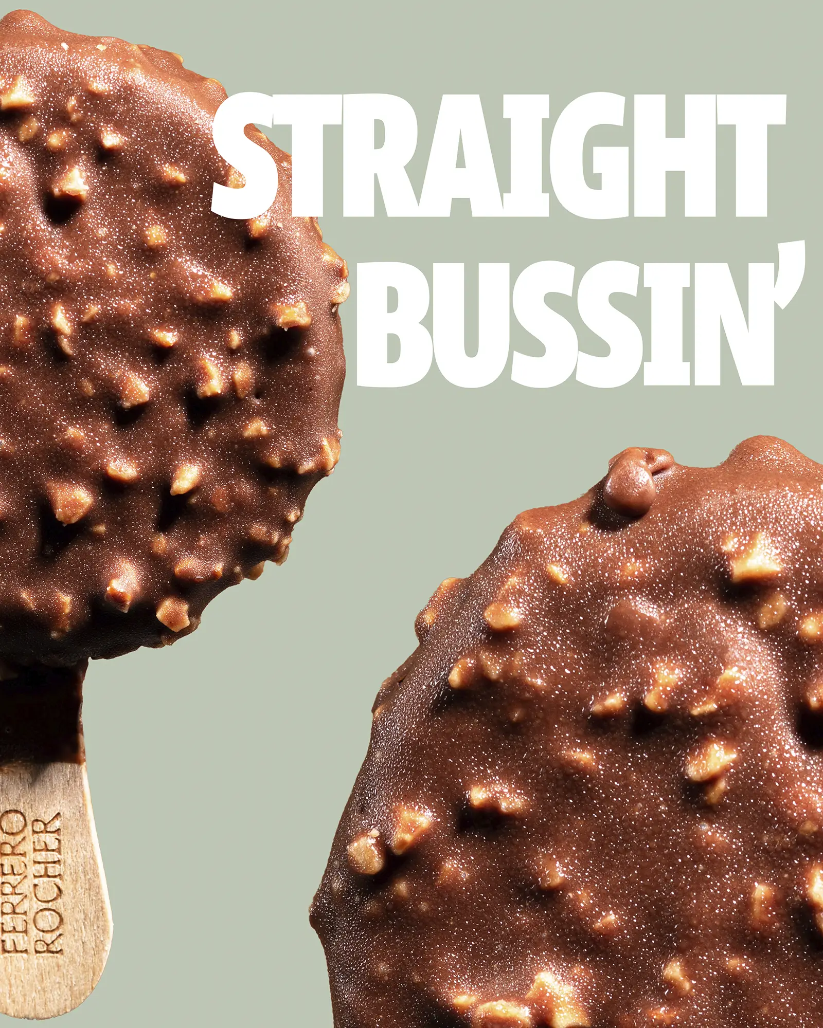 Ferrero Rocher gelato, immagine realizzata per scopi pubblicitari in studio fotografico nella bergamasca