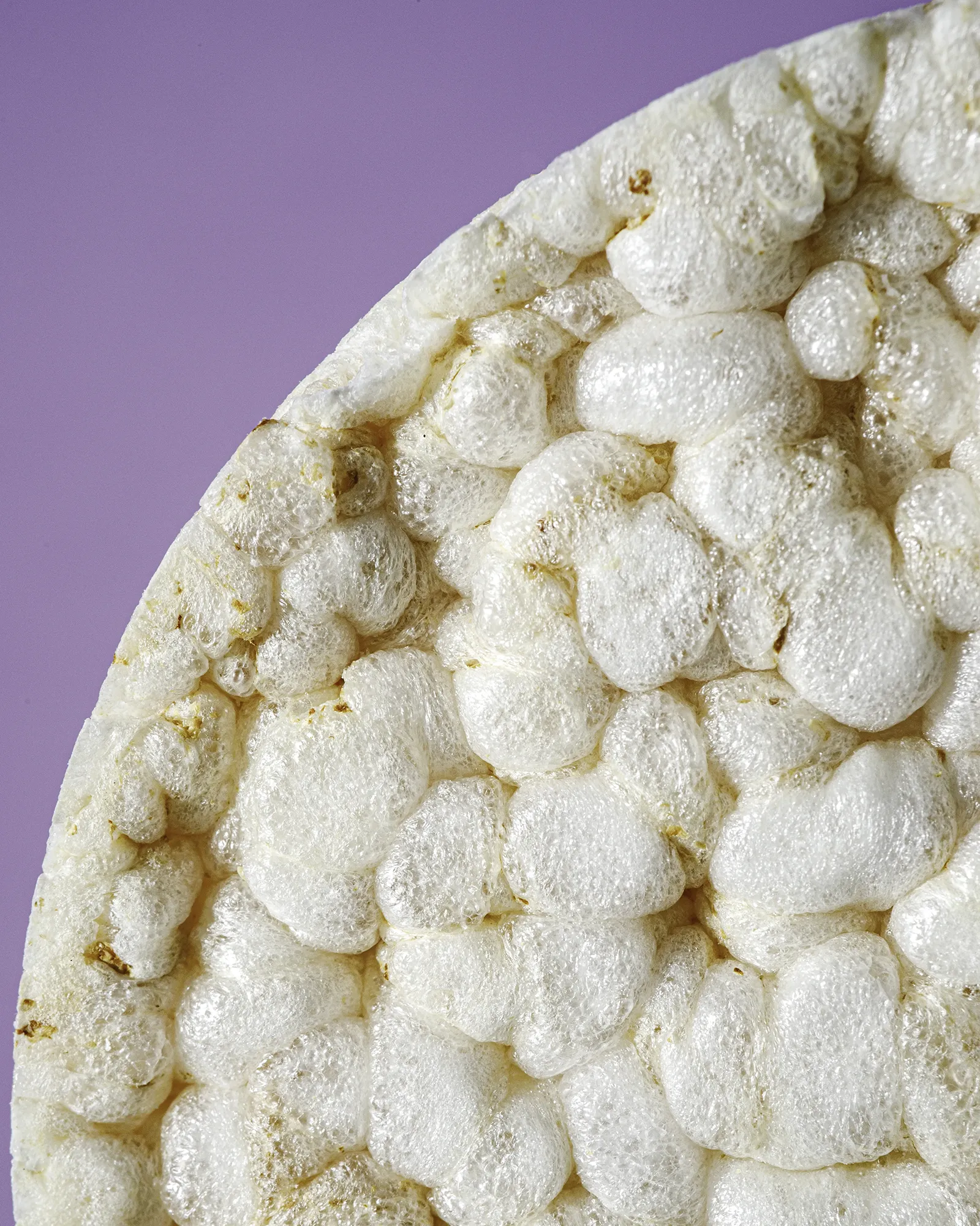 Immagine pop galletta di riso, immagine realizzata come progetto personale per esempio pubblicitario di foto di food