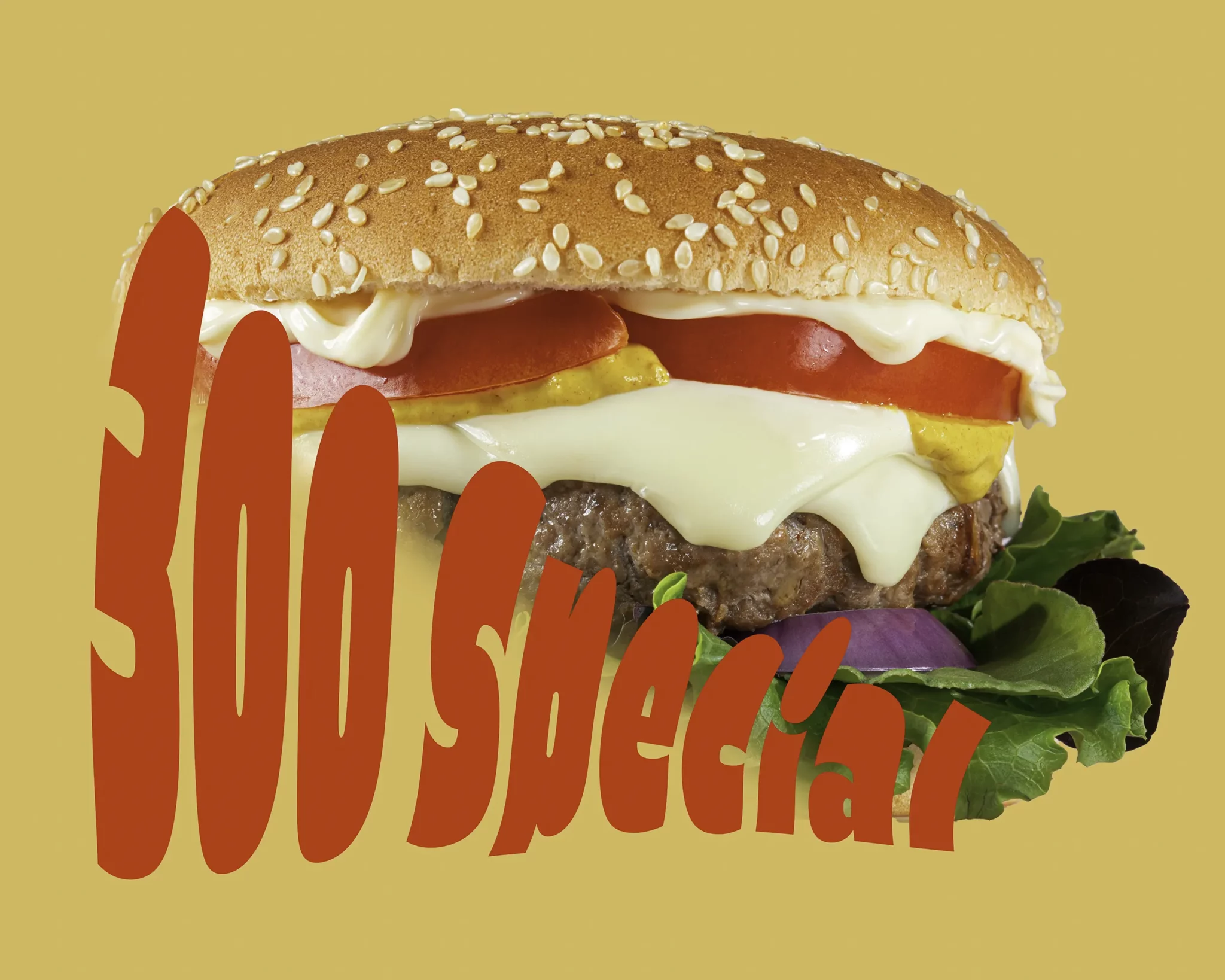 immagine stile pop di hamburger per locale - studio fotografico per aziende