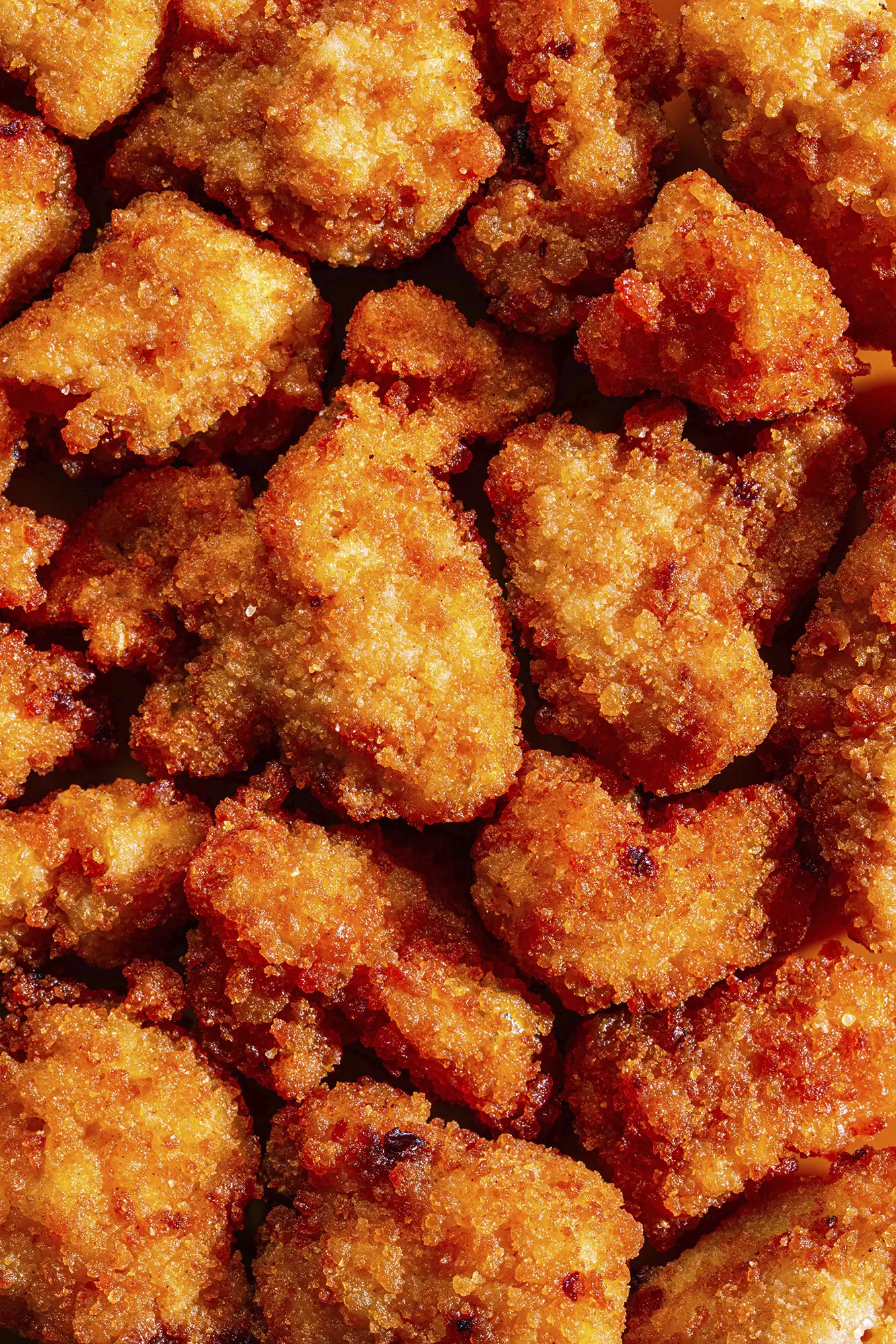 Immagine pop nuggets di pollo, immagine realizzata come progetto personale per esempio pubblicitario di foto di food
