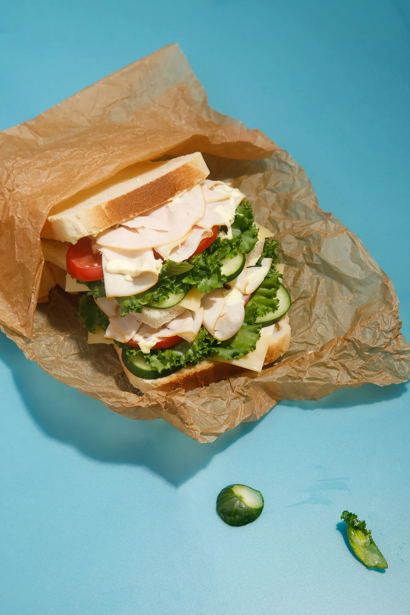 immagine per social di ristorante specializzato in sandwich realizzata in studio con food stylist
