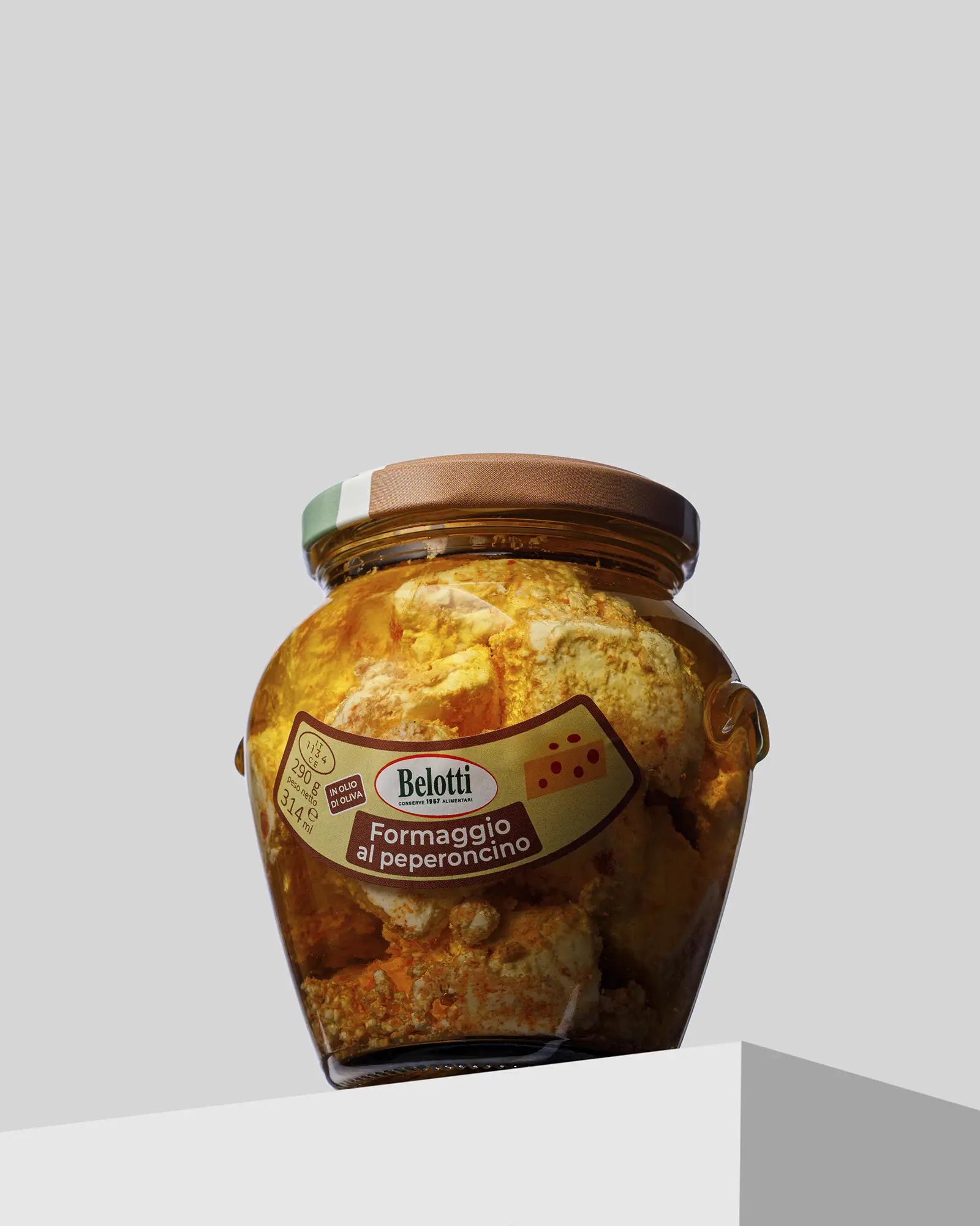 immagine esempio catalogo per Belotti Conserve, formaggio al peperoncino